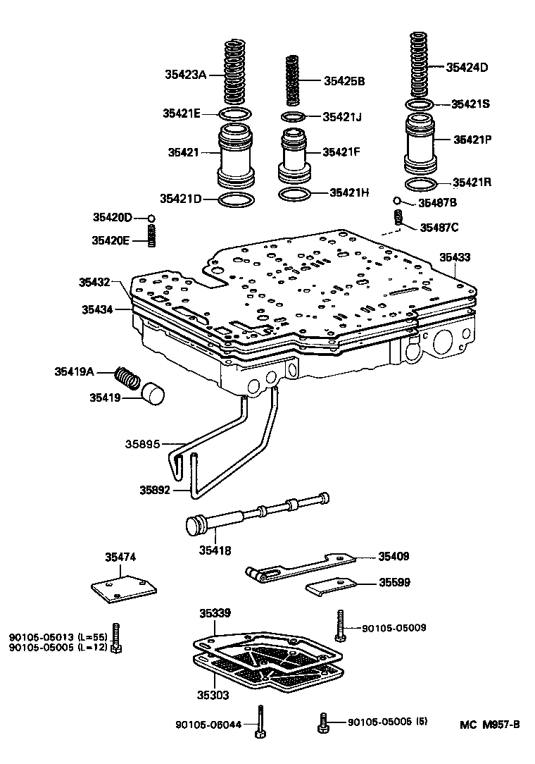 90501-29037 SPRING, COMPRESSION (FOR B-2 ACCUMULATOR PISTON) product image