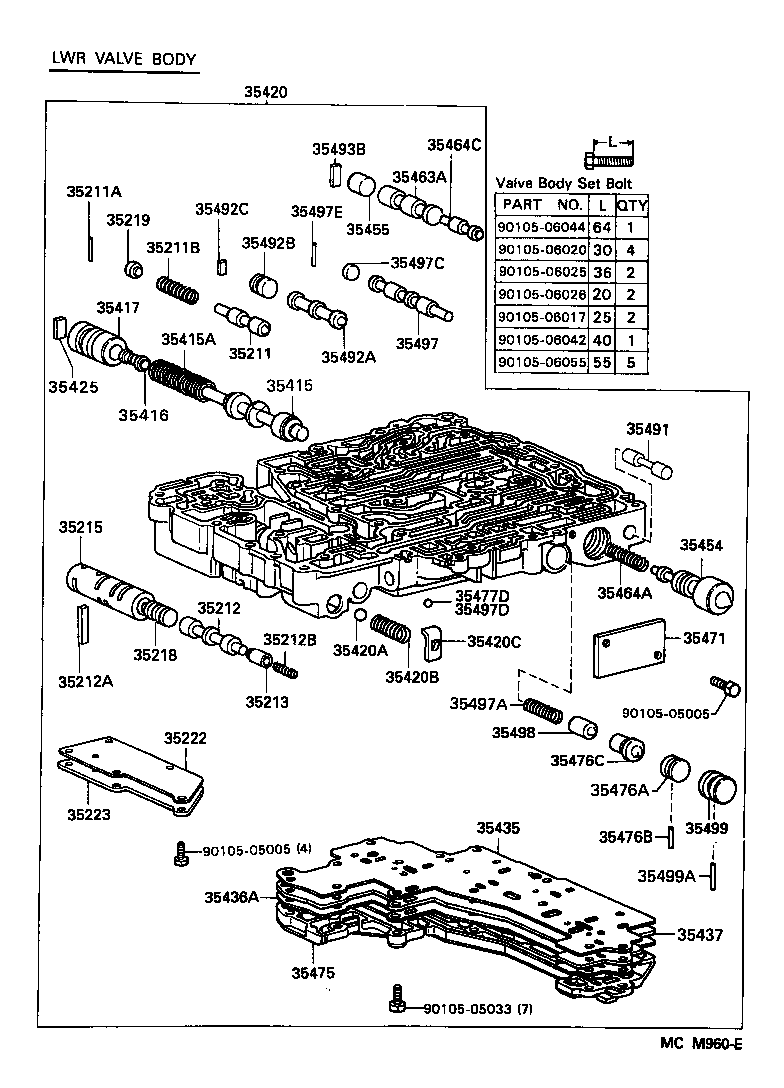 35432-28030 PLATE, VALVE BODY, NO.1 product image
