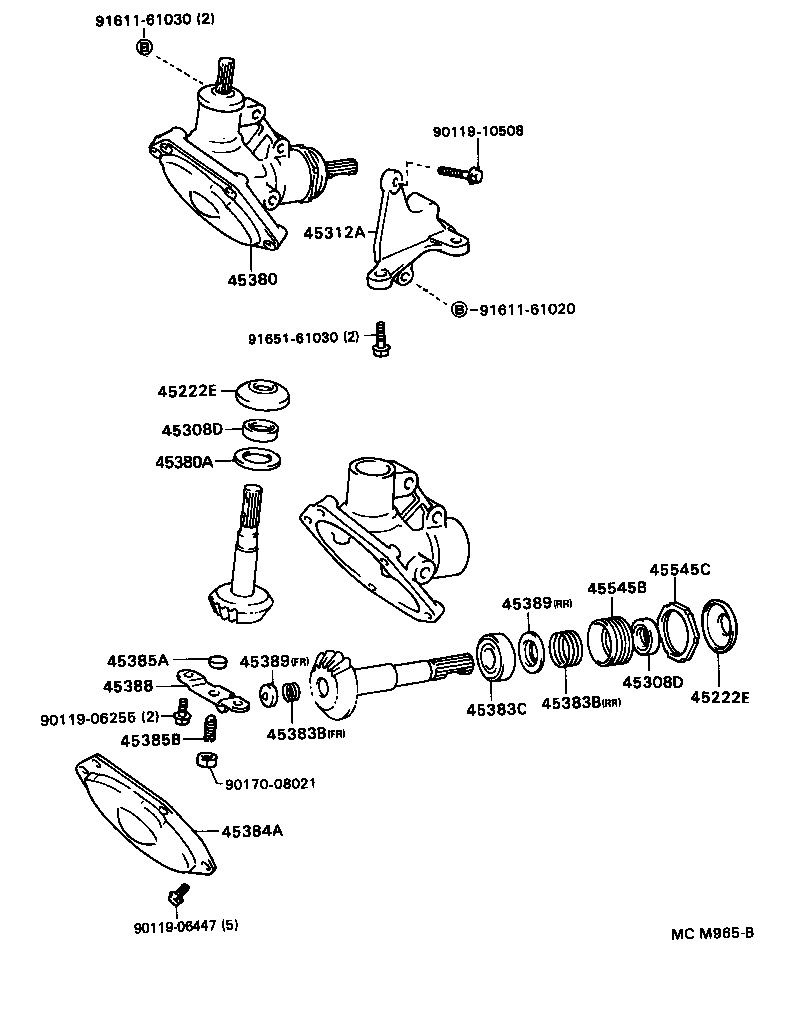 45210-28061 SHAFT ASSY, STEERING MAIN product image