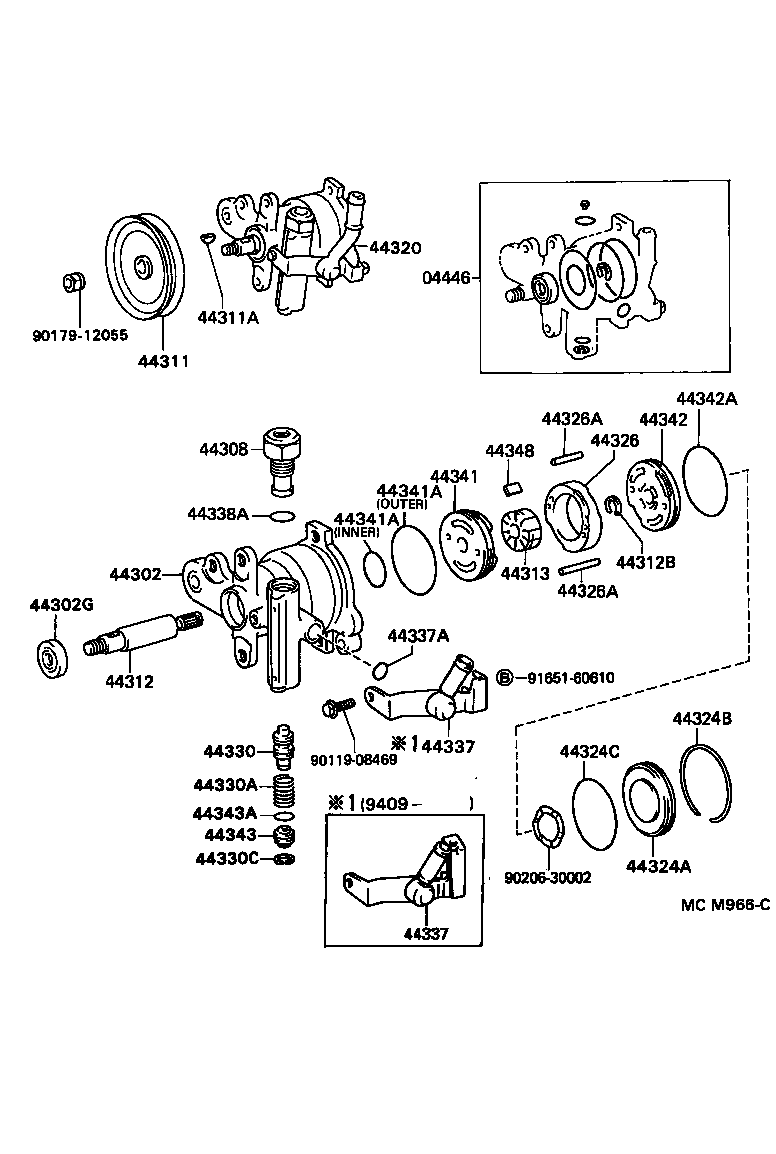 44320-28100 PUMP ASSY, VANE product image