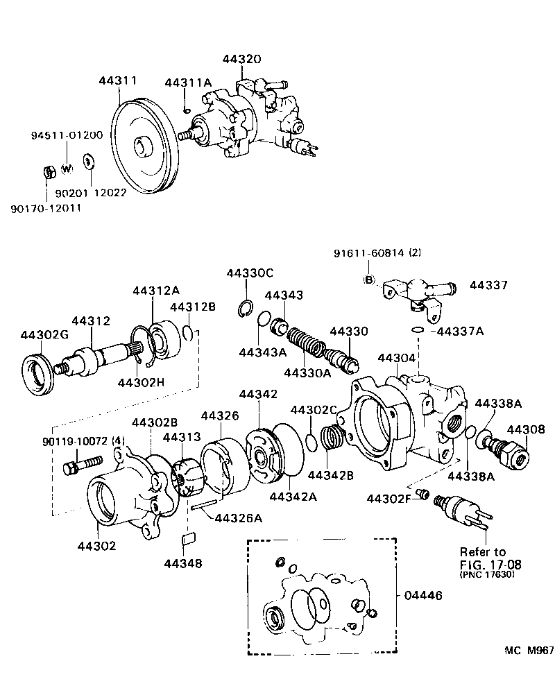 44311-28040 PULLEY, VANE PUMP product image