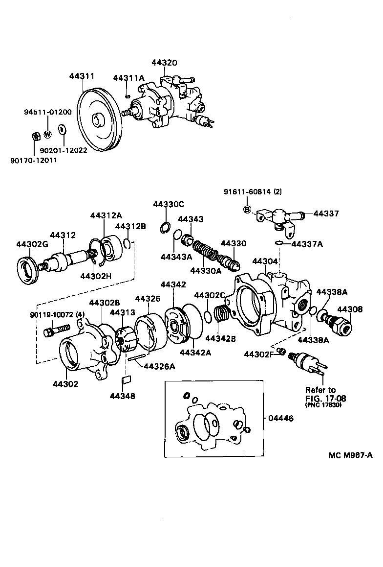 44320-28100 PUMP ASSY, VANE product image
