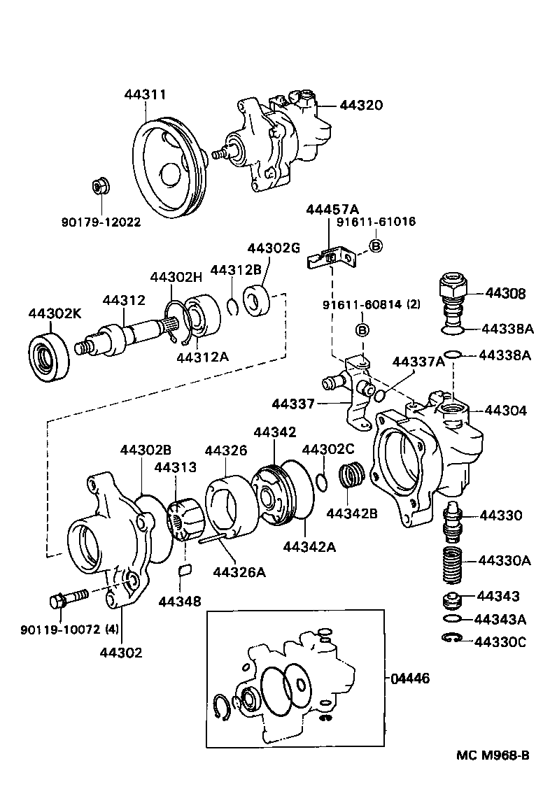 44320-28100 PUMP ASSY, VANE product image