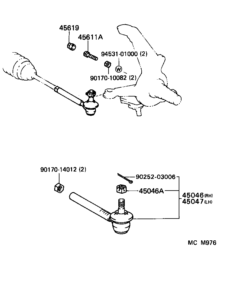 04455-28030 GASKET KIT, POWER STEERING CONTROL VALVE OVERHOLE product image