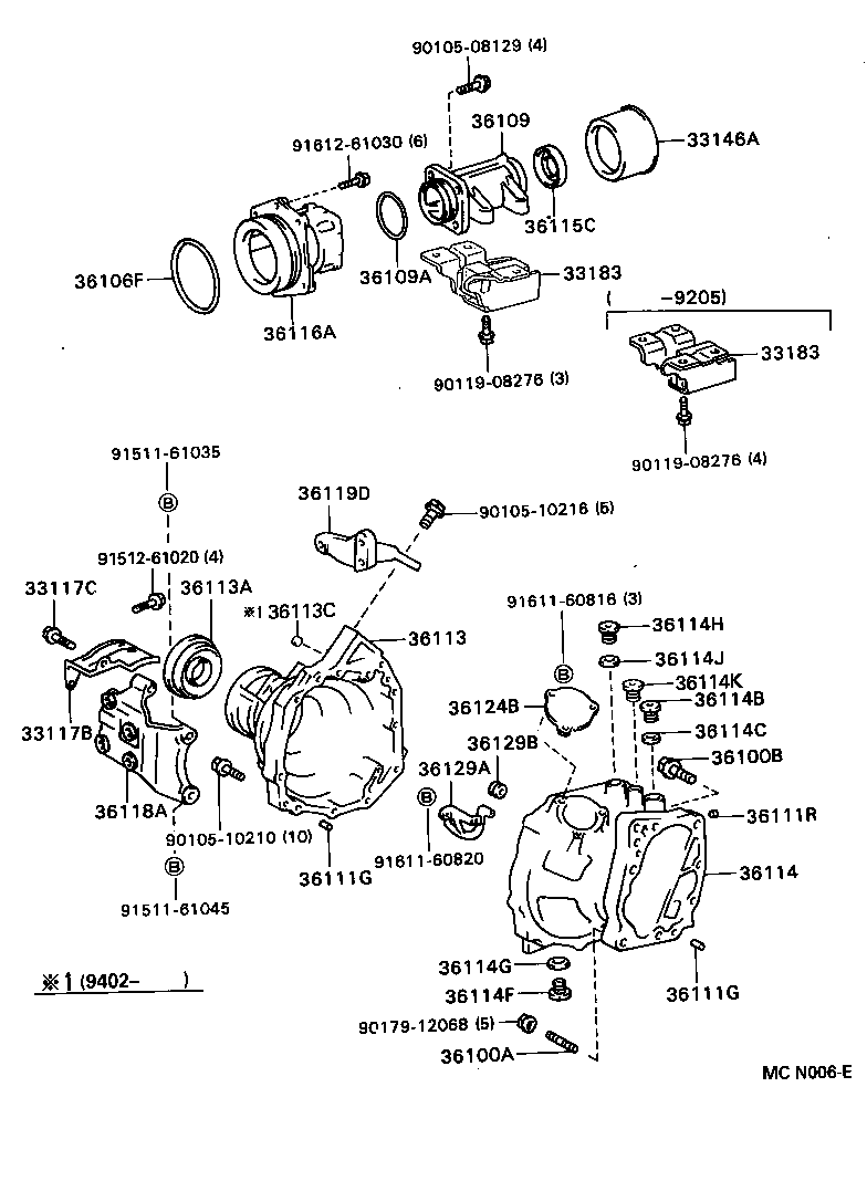 33183-32020 DAMPER, TRANSFER DYNAMIC product image