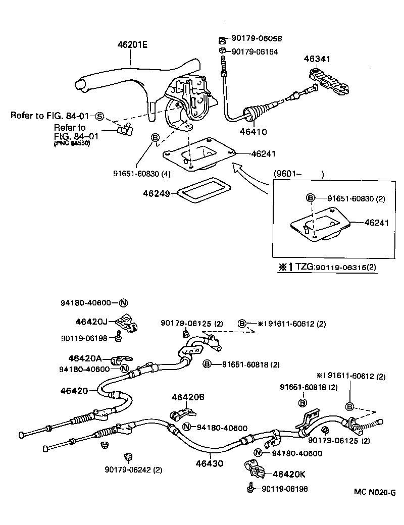 46341-20080 EQUALIZER, PARKING BRAKE product image