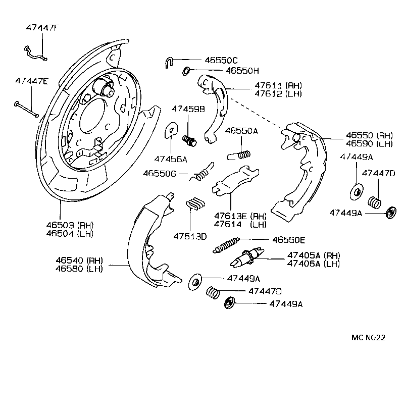46249-20050 SHIELD, PARKING BRAKE HOLE product image