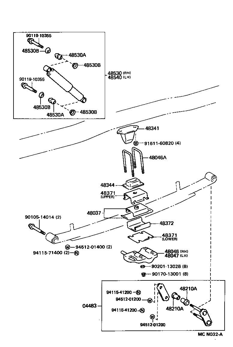 48203-28133 LEAF, REAR SPRING, NO.3 product image