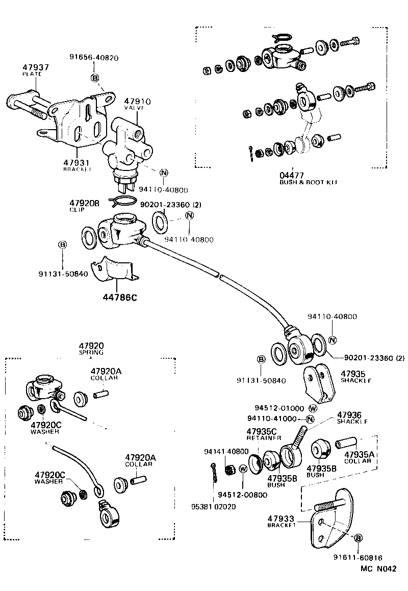 47315-28160 TUBE, FRONT BRAKE, NO.5 product image