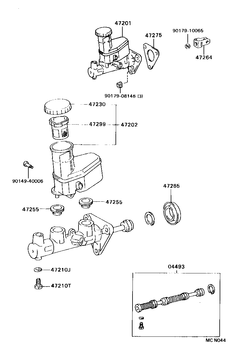 47236-20040 HOSE, RESERVOIR TUBE product image