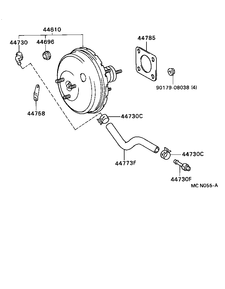 44610-2D330 BOOSTER ASSY, BRAKE product image