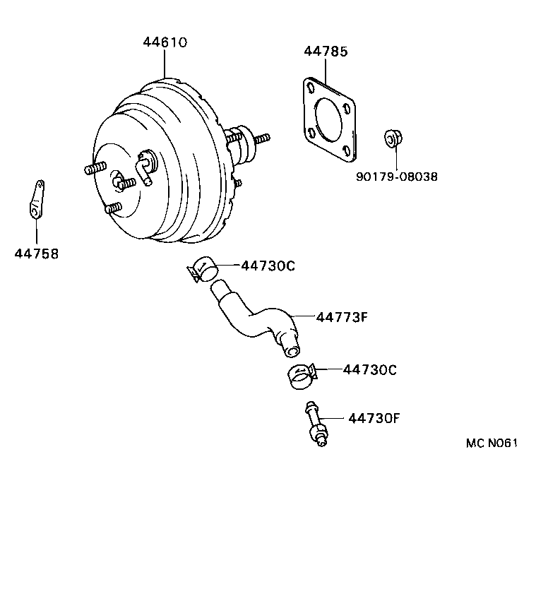 44610-2D260 BOOSTER ASSY, BRAKE product image