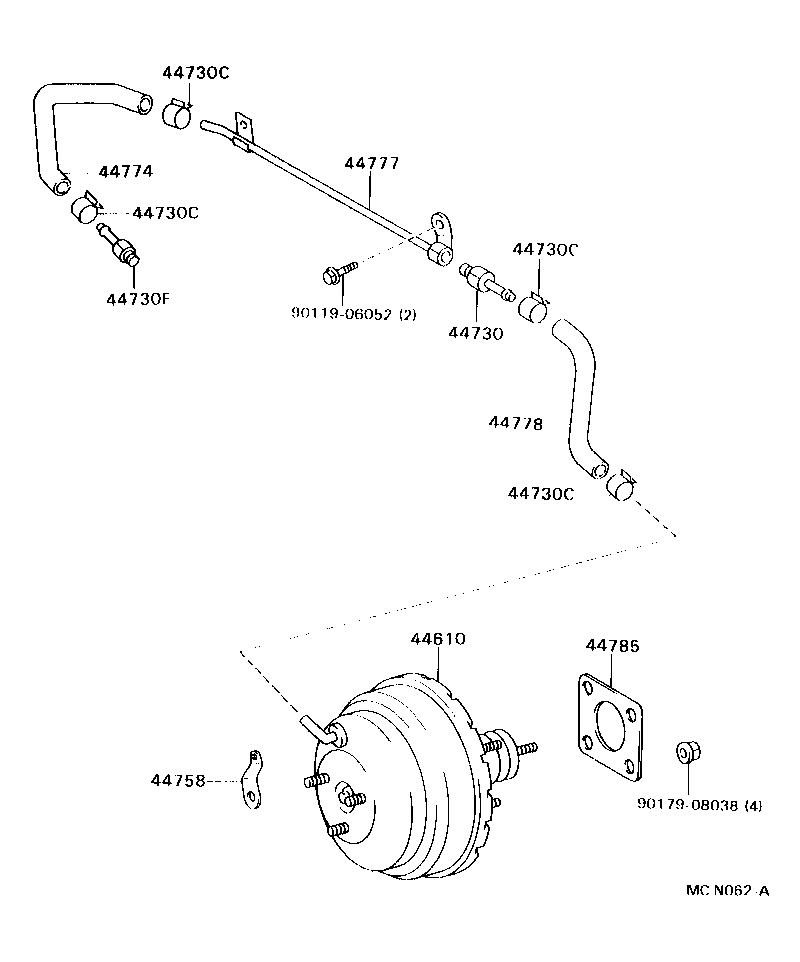 44610-2D260 BOOSTER ASSY, BRAKE product image