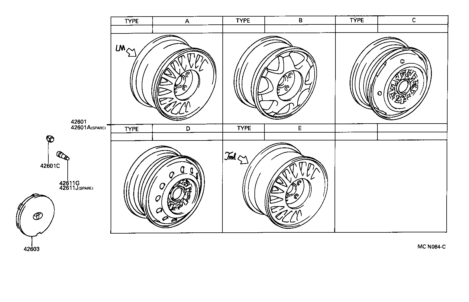 42611-30770 WHEEL, DISC product image