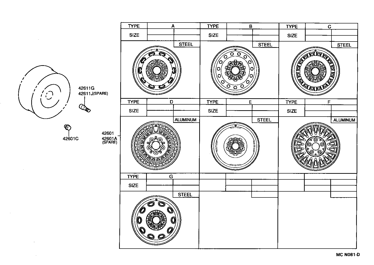 42621-30330 CAP, WHEEL product image