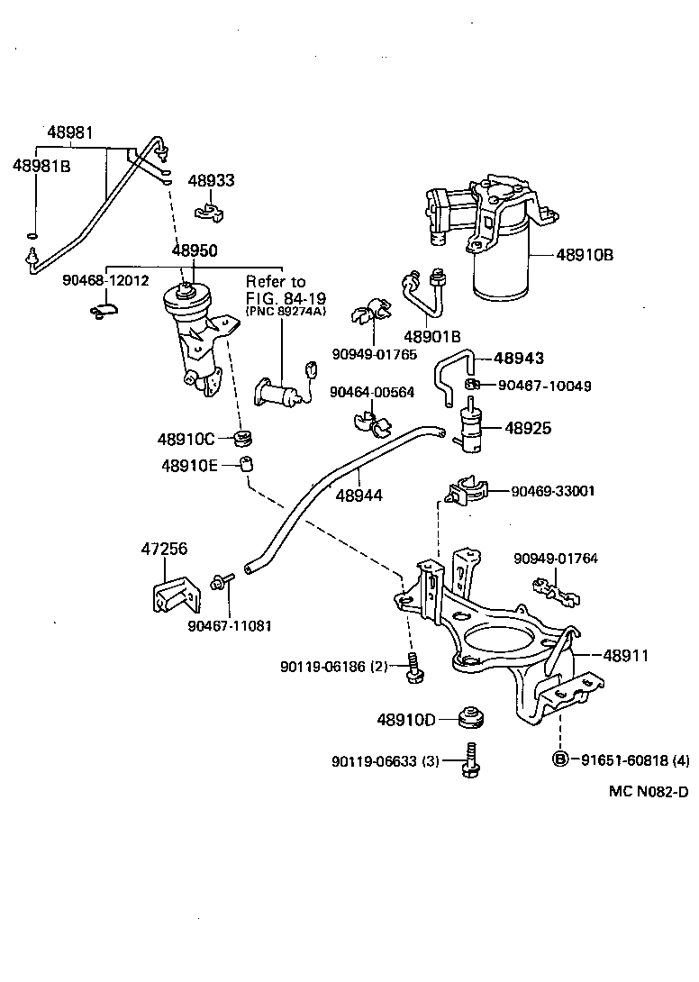 48906-30050 LINK SUB-ASSY, HEIGHT CONTROL SENSOR, REAR product image