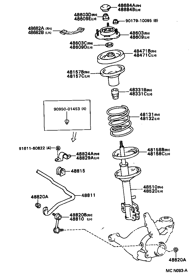 48131-2S470 SPRING, FRONT COIL, LH product image