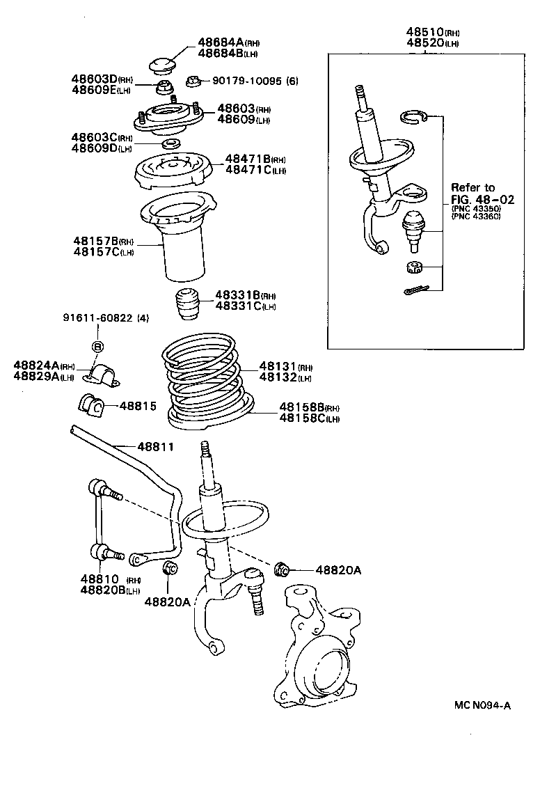 48131-2S390 SPRING, FRONT COIL, RH product image