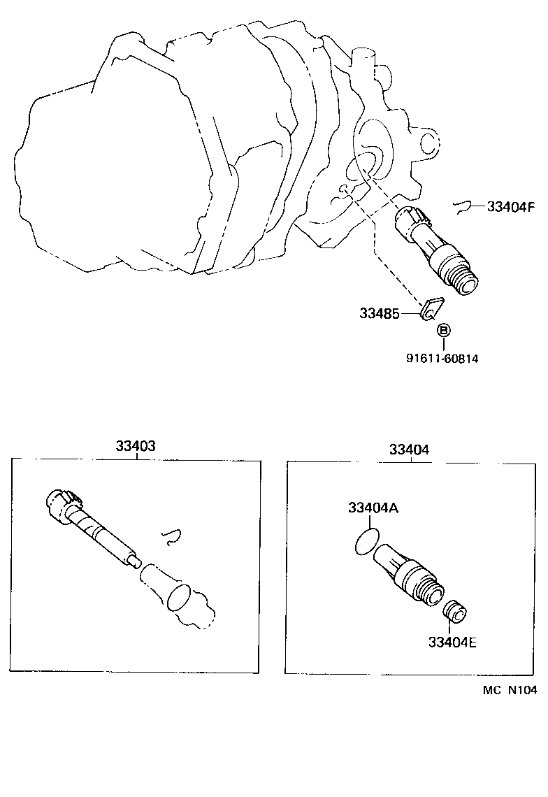 33403-69165 GEAR SUB-ASSY, SPEEDOMETER DRIVEN (MTM) product image