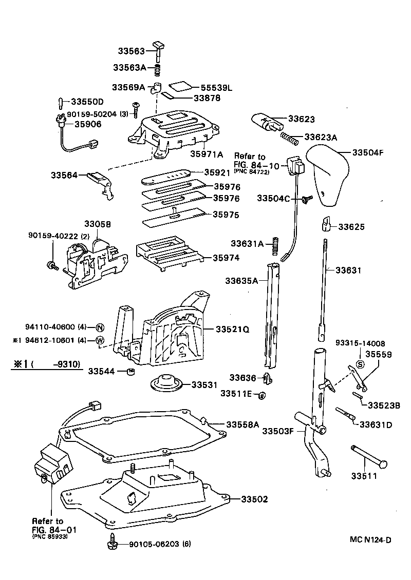 33569-20040 GUIDE, SHIFT LOCK RELEASE BUTTON product image