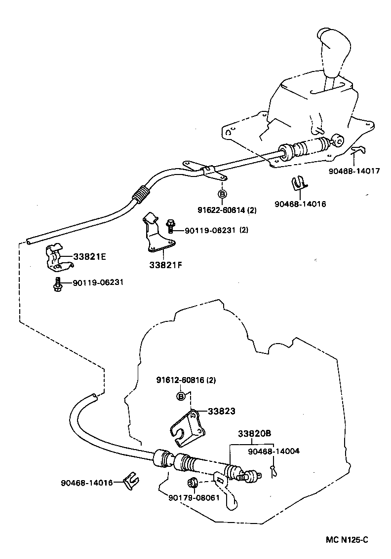 33569-20040 GUIDE, SHIFT LOCK RELEASE BUTTON product image