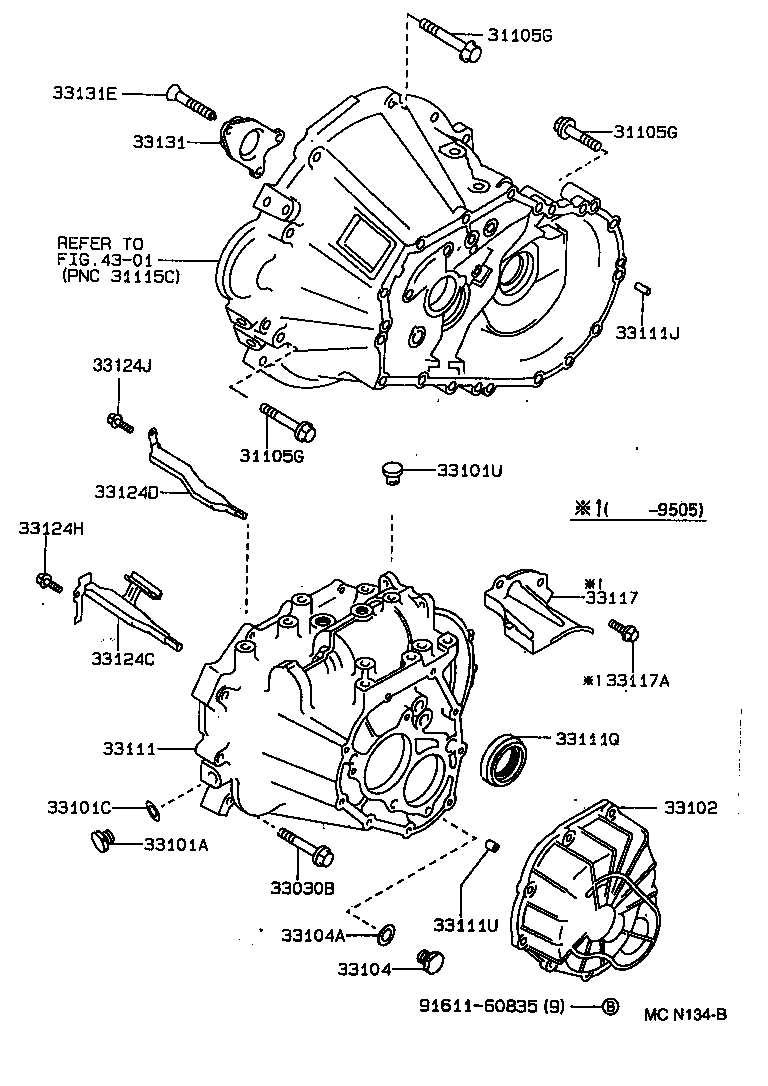 91652-61022 BOLT(FOR TRANSAXLE CASE & ENGINE SETTING) product image