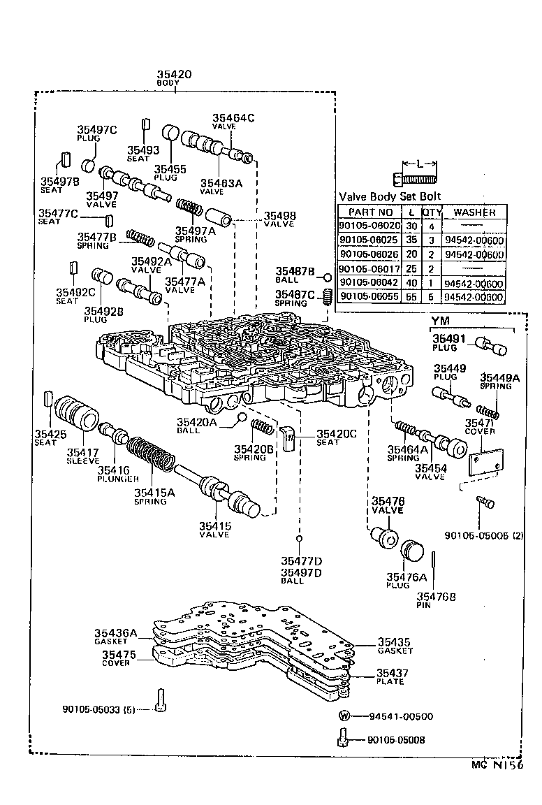 35420-27010 BODY ASSY, LOWER VALVE product image