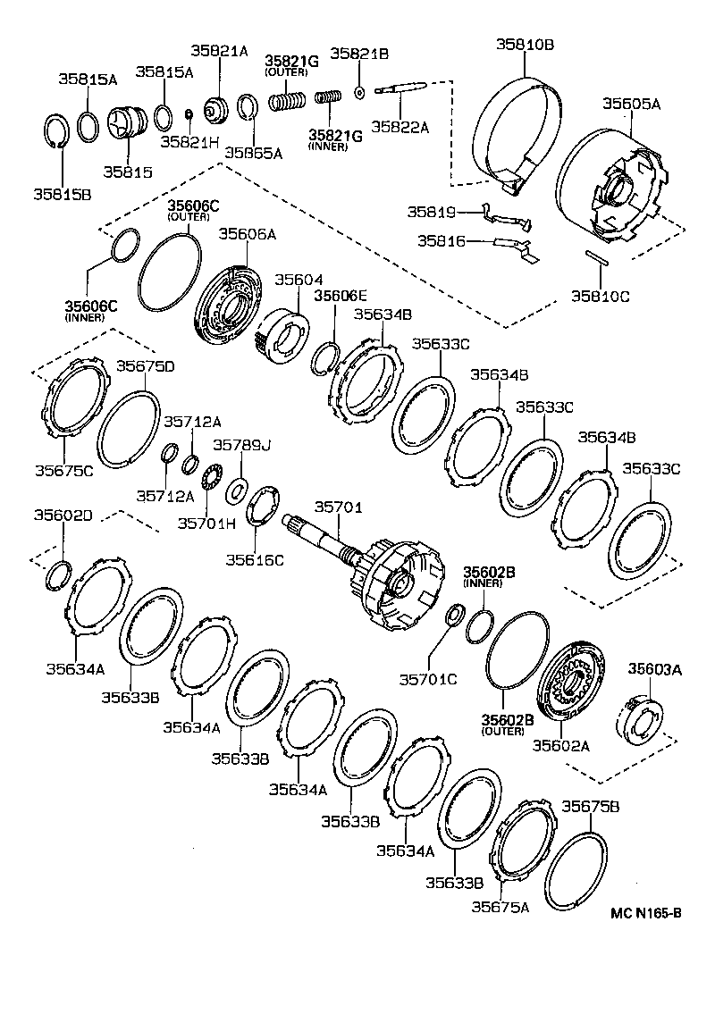 35603-32030 SPRING SUB-ASSY, FORWARD CLUTCH RETURN product image