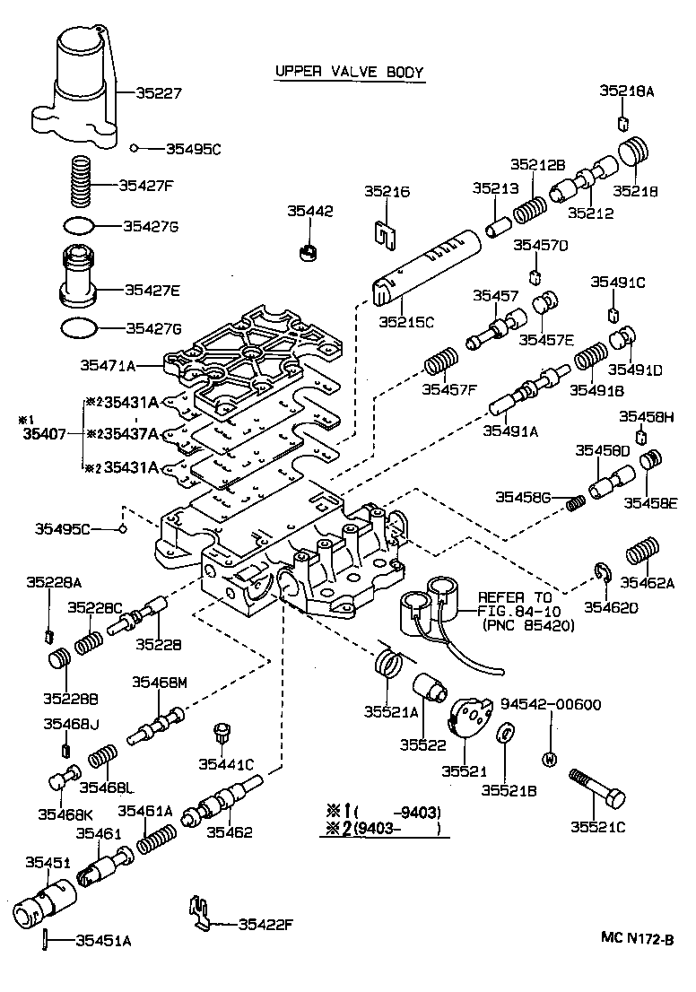35432-20320 PLATE, VALVE BODY, NO.1 product image