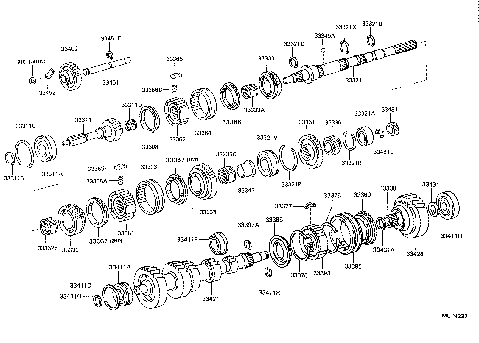 33176-35011 SEPARATOR, MANUAL TRANSMISSION OIL, NO.1 product image