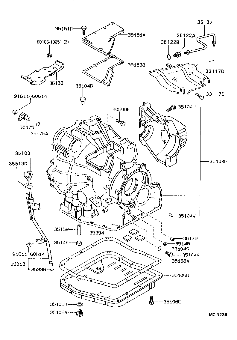 35103-33030 GAGE SUB-ASSY, TRANSMISSION OIL LEVEL product image