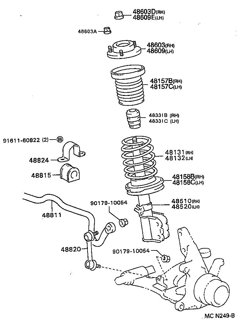 48131-33530 SPRING, FRONT COIL, RH product image