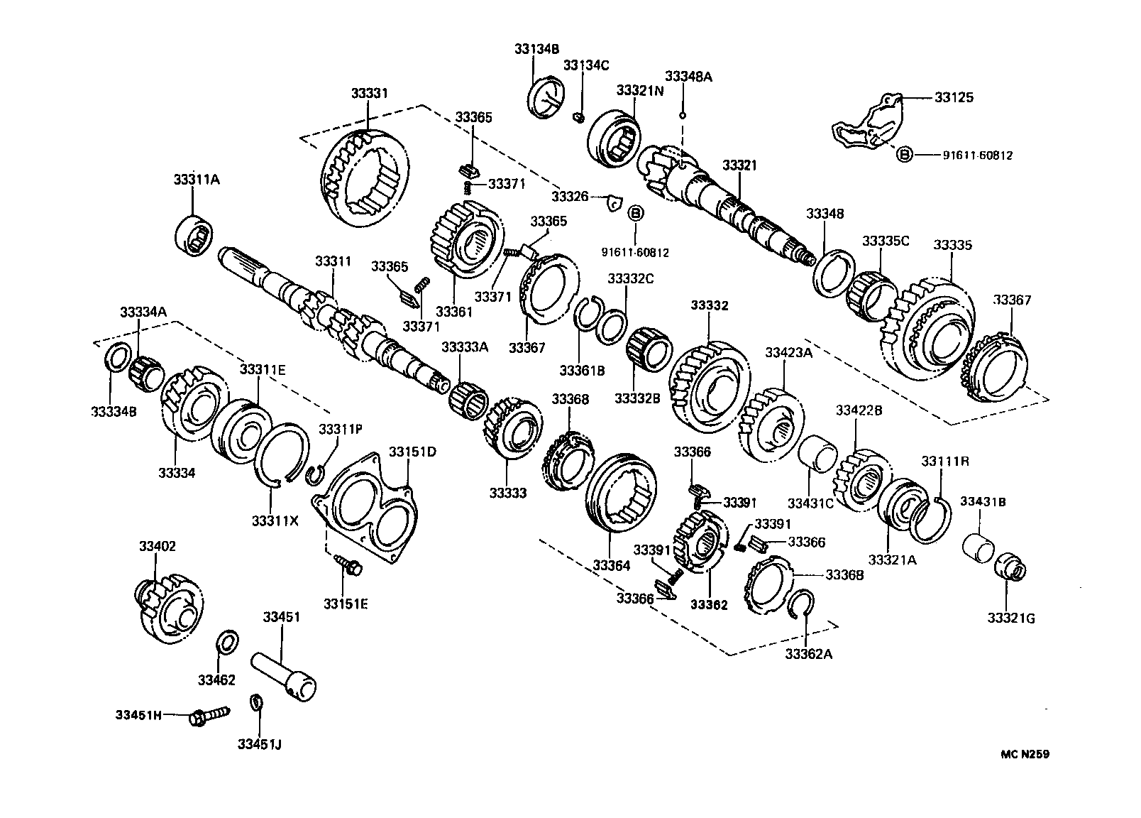 33036-12060 GEAR, 5TH product image
