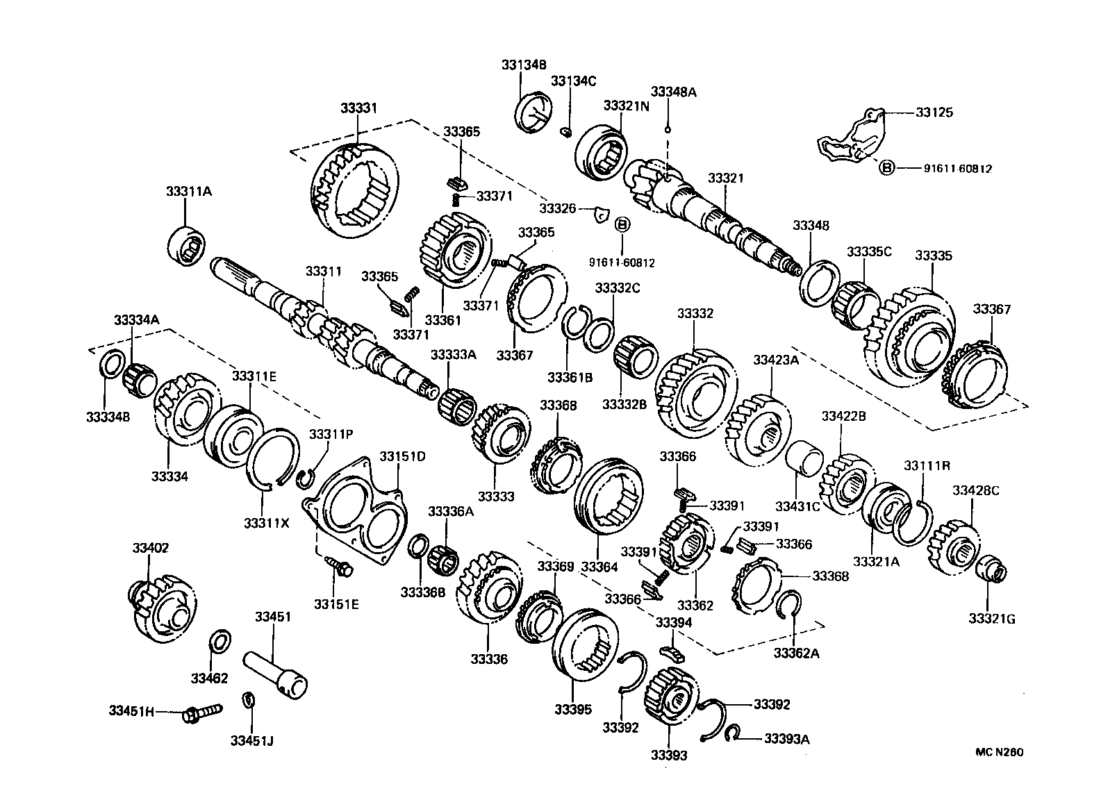 33036-12060 GEAR, 5TH product image