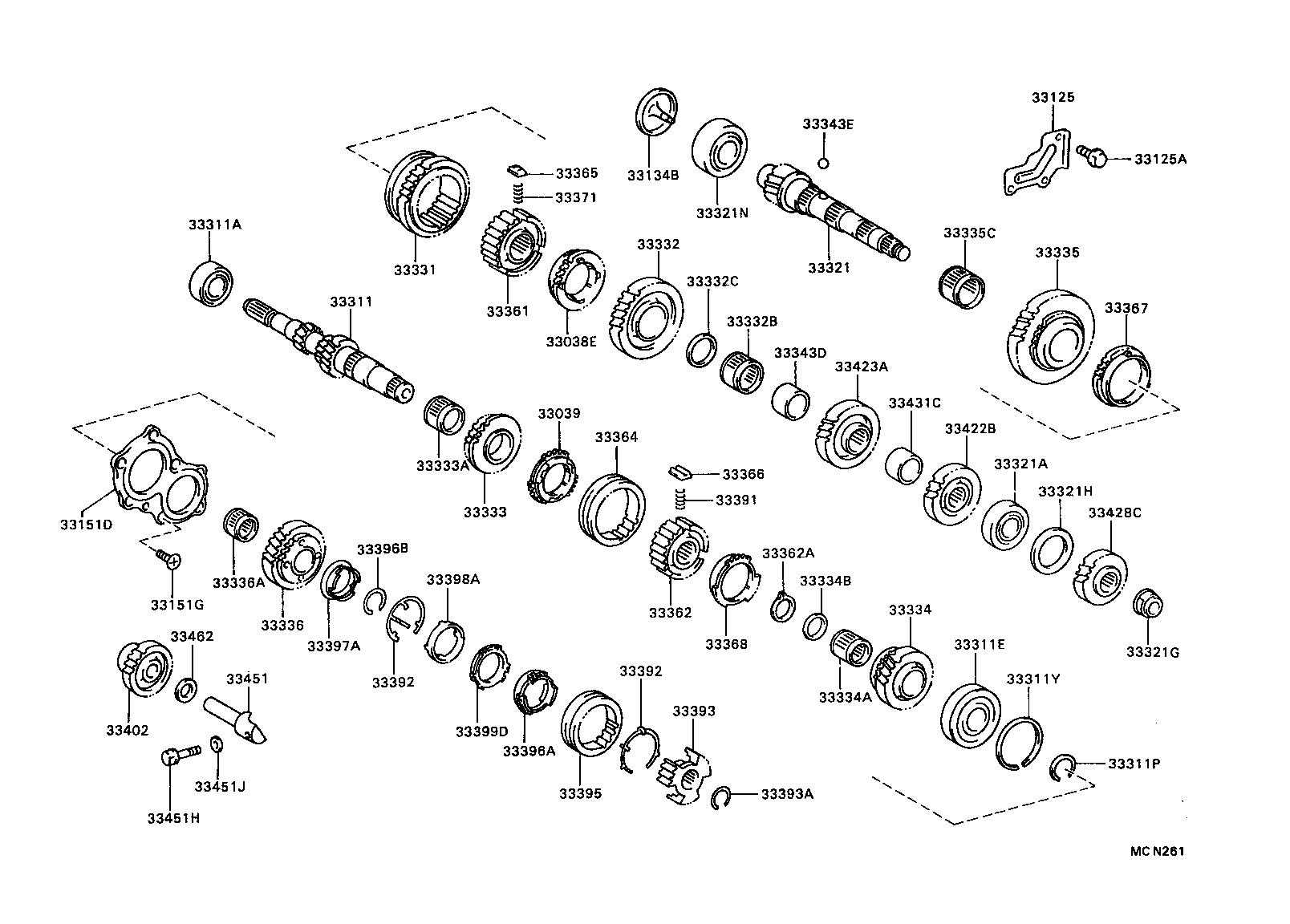 33036-12060 GEAR, 5TH product image