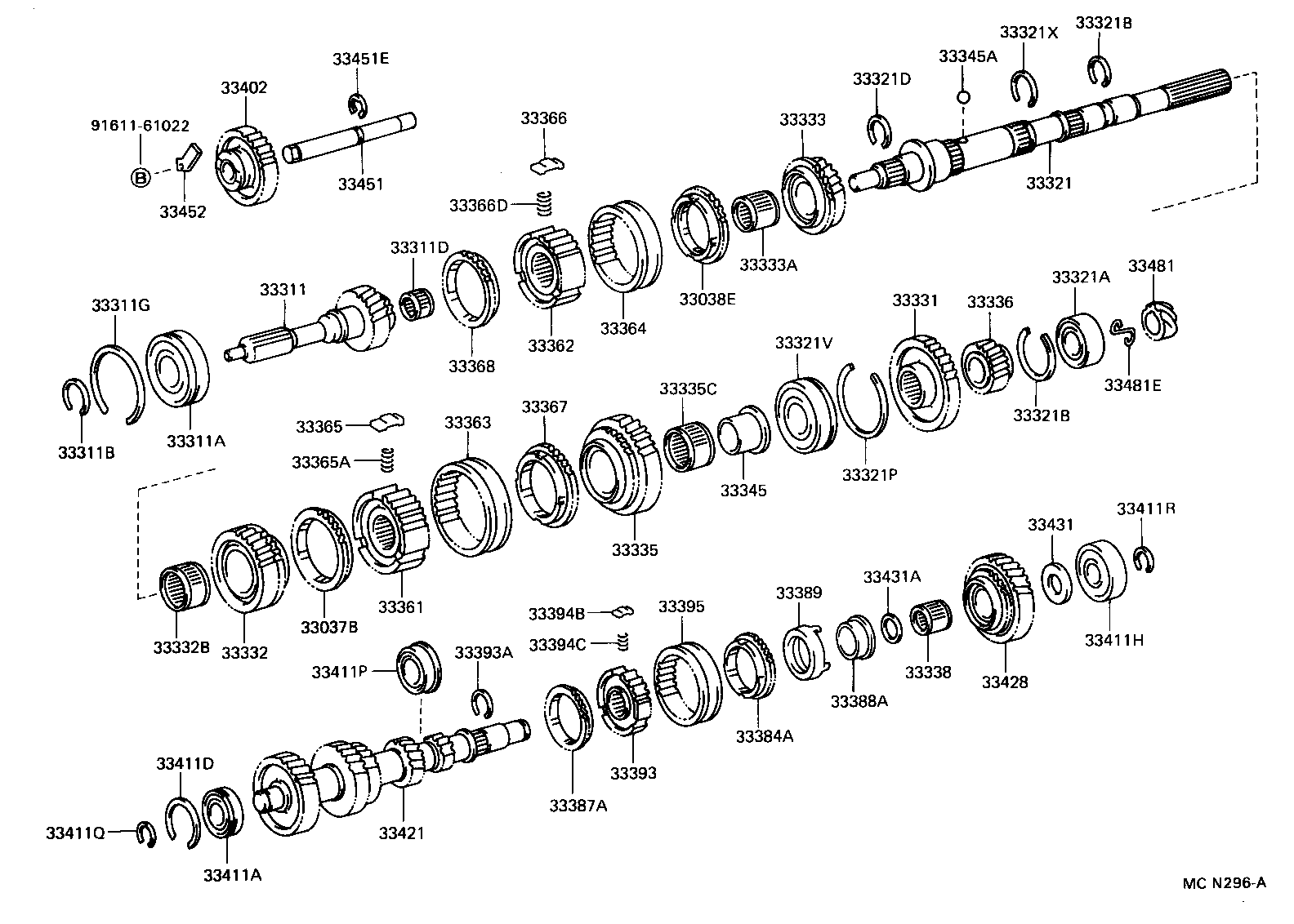33336-30020 GEAR, 5TH product image