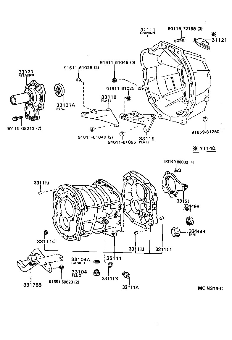 31111-30190 HOUSING, CLUTCH product image