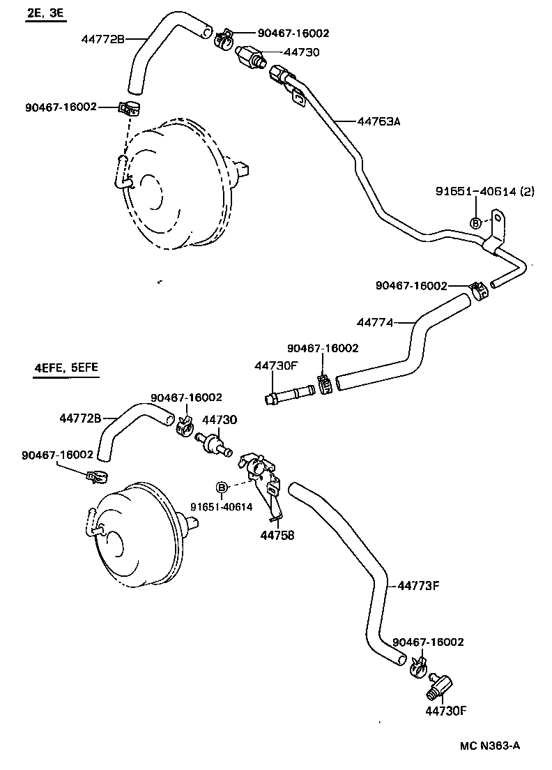 90401-10054 BOLT, UNION(FOR VACUUM HOSE UNION) product image
