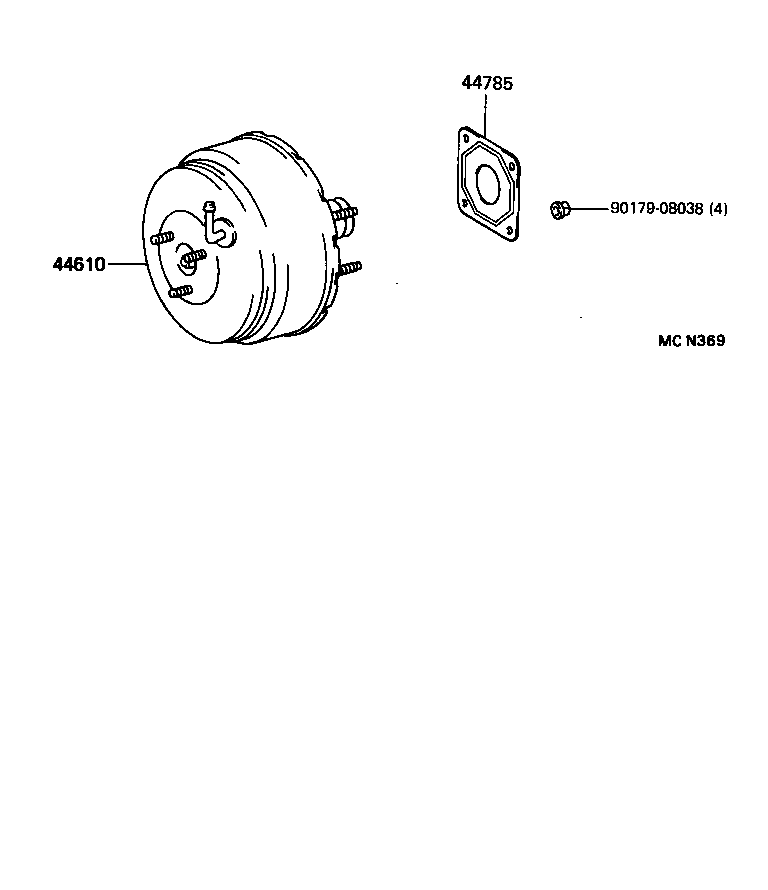 44785-20020 GASKET, BRAKE BOOSTER product image