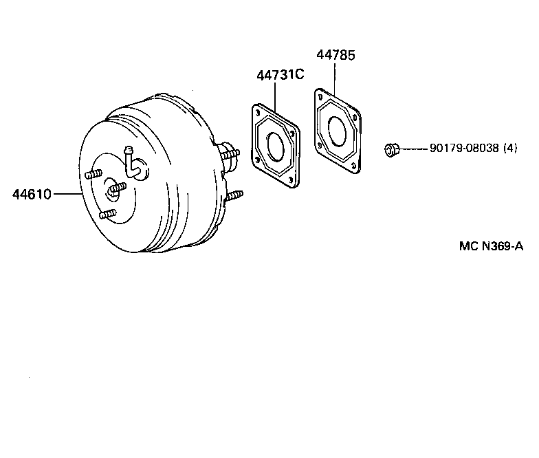 44704-12080 RESERVOIR SUB-ASSY, VACUUM product image