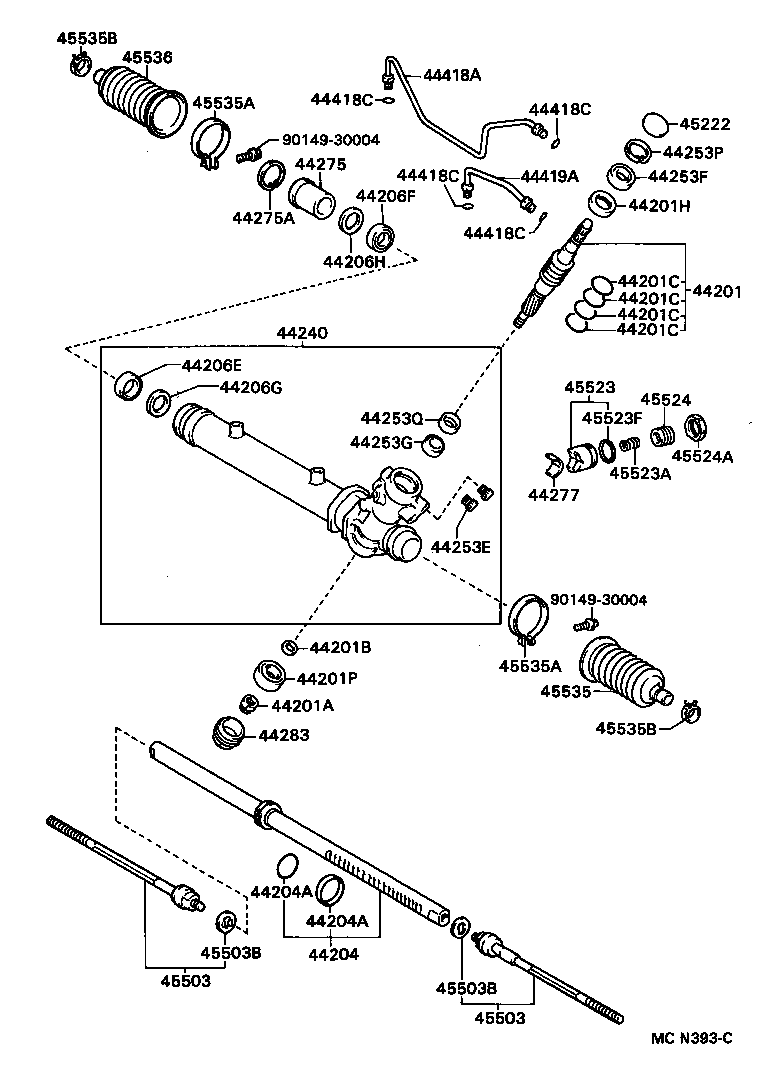 44201-12420 VALVE SUB-ASSY, POWER STEERING CONTROL product image