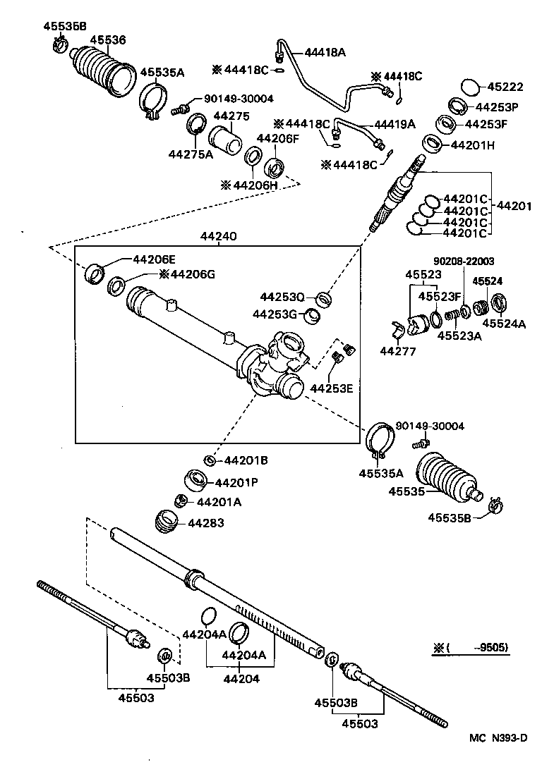 44201-12290 VALVE SUB-ASSY, POWER STEERING CONTROL product image