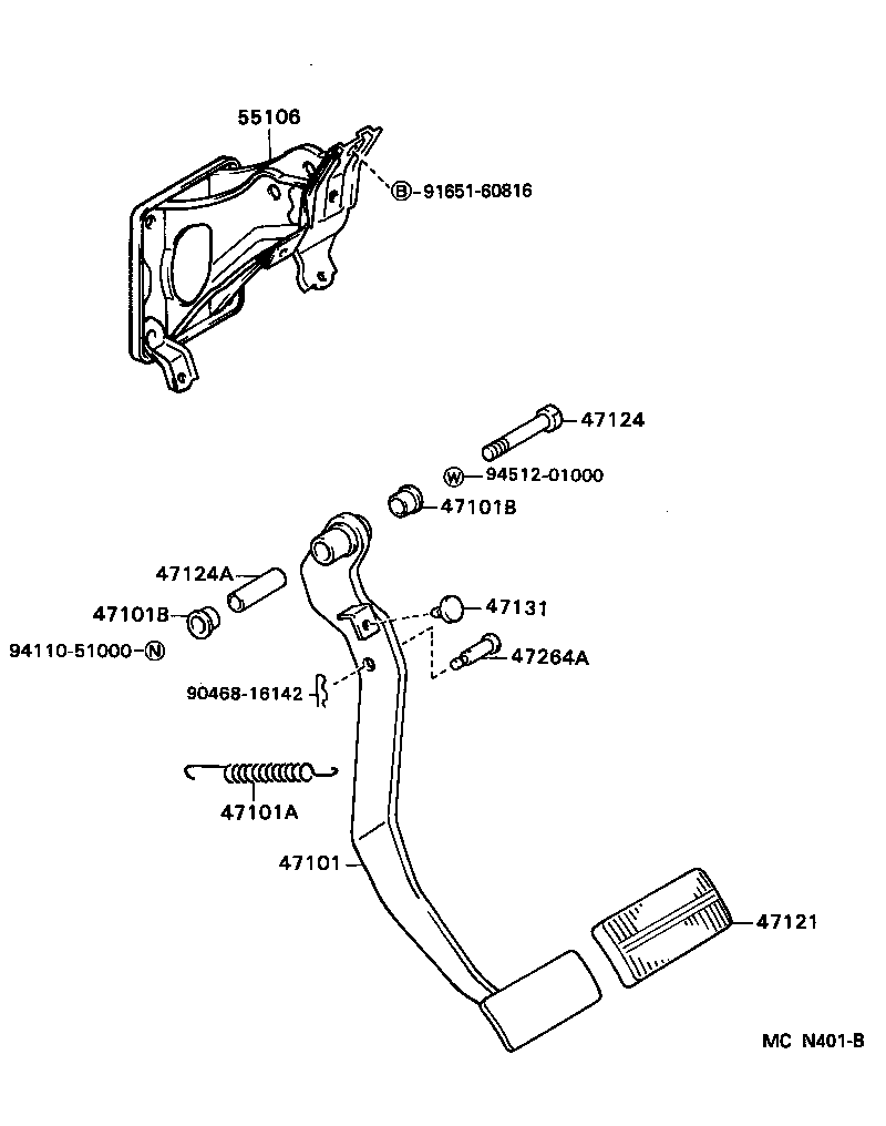 Toyota 47148-12050 PIN(FOR PUSH ROD)