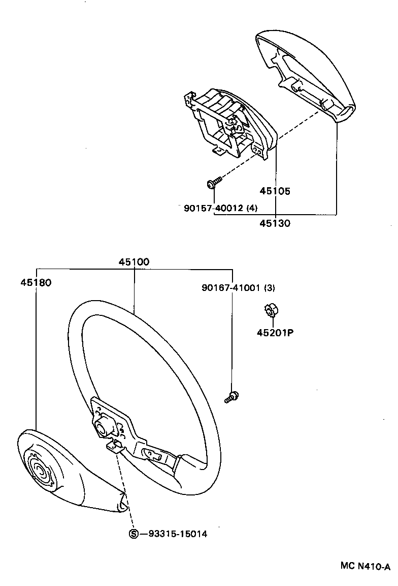 45105-04010 PLATE SUB-ASSY, HORN BUTTON CONTACT, NO.1 product image