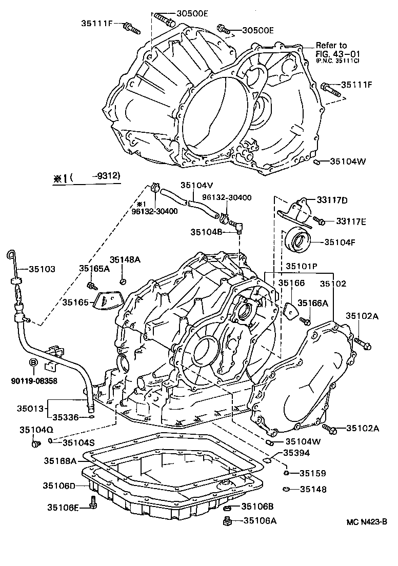 35103-20350 GAGE SUB-ASSY, TRANSMISSION OIL LEVEL product image