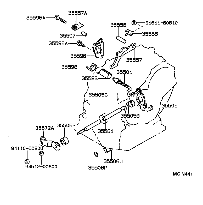 35520-12460 CABLE ASSY, THROTTLE product image
