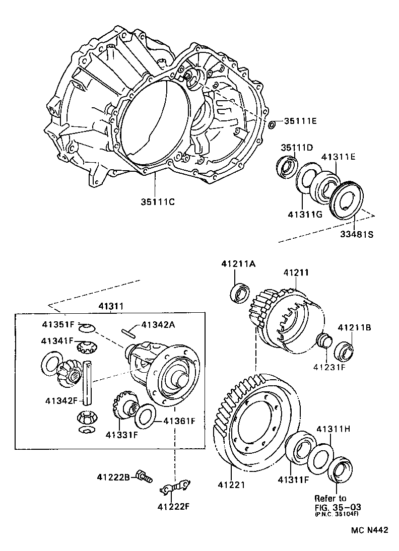 41206-12040 PINION, DIFFERENTIAL DRIVE product image