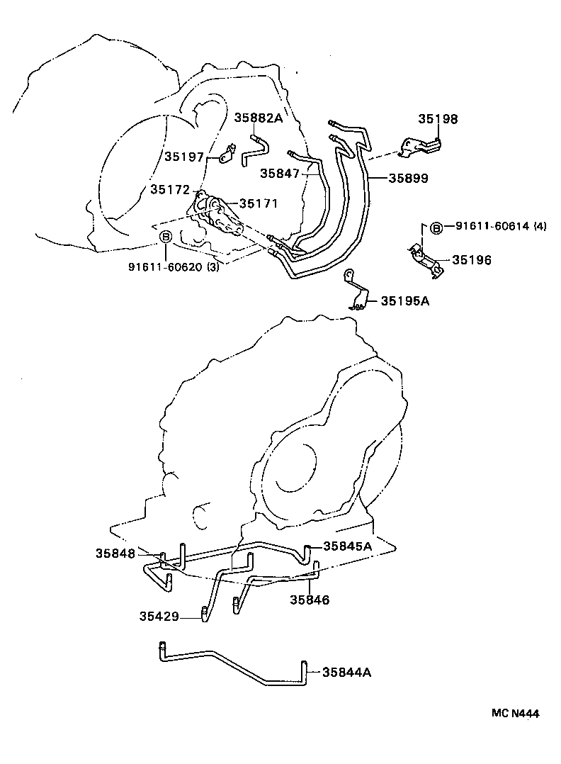 35205-20020 SPRING SUB-ASSY, B-2 ACCUMULATOR product image