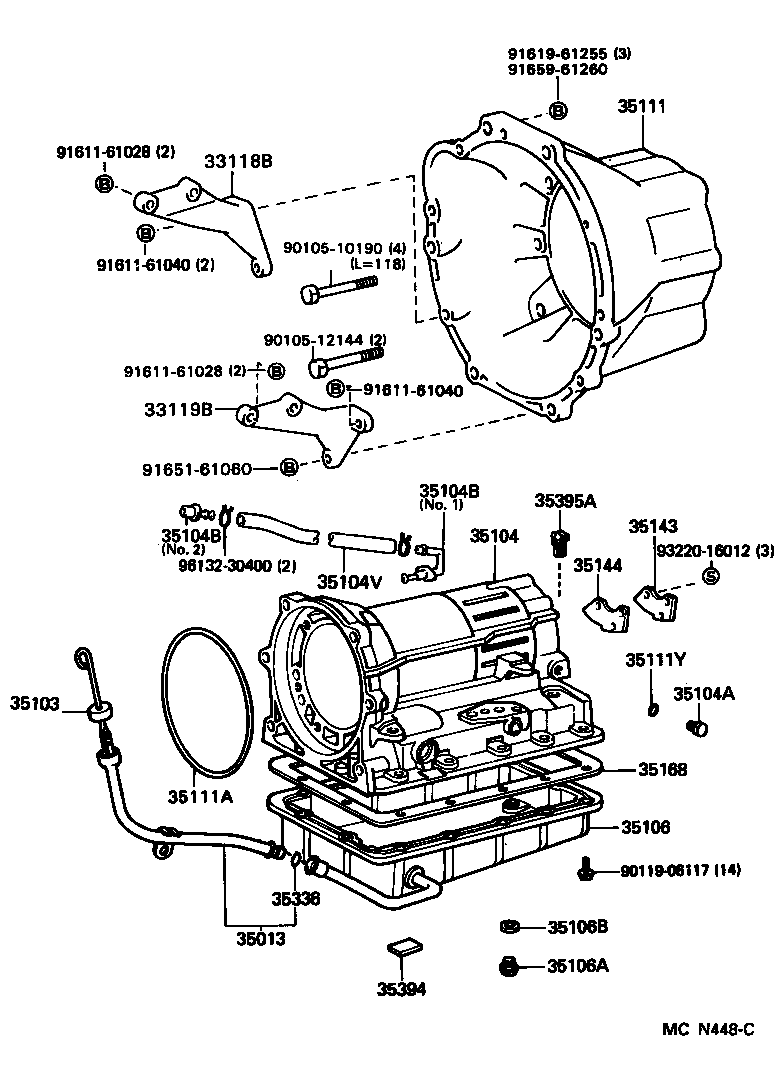35013-28091 TUBE SUB-ASSY, TRANSMISSION OIL FILLER product image