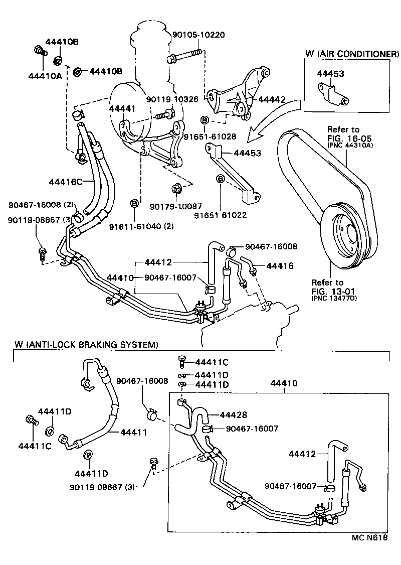 90447-18045 HOSE(FOR RETURN TUBE TO RESERVIOR) product image